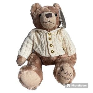 NWT FAO Schwartz bear 15”